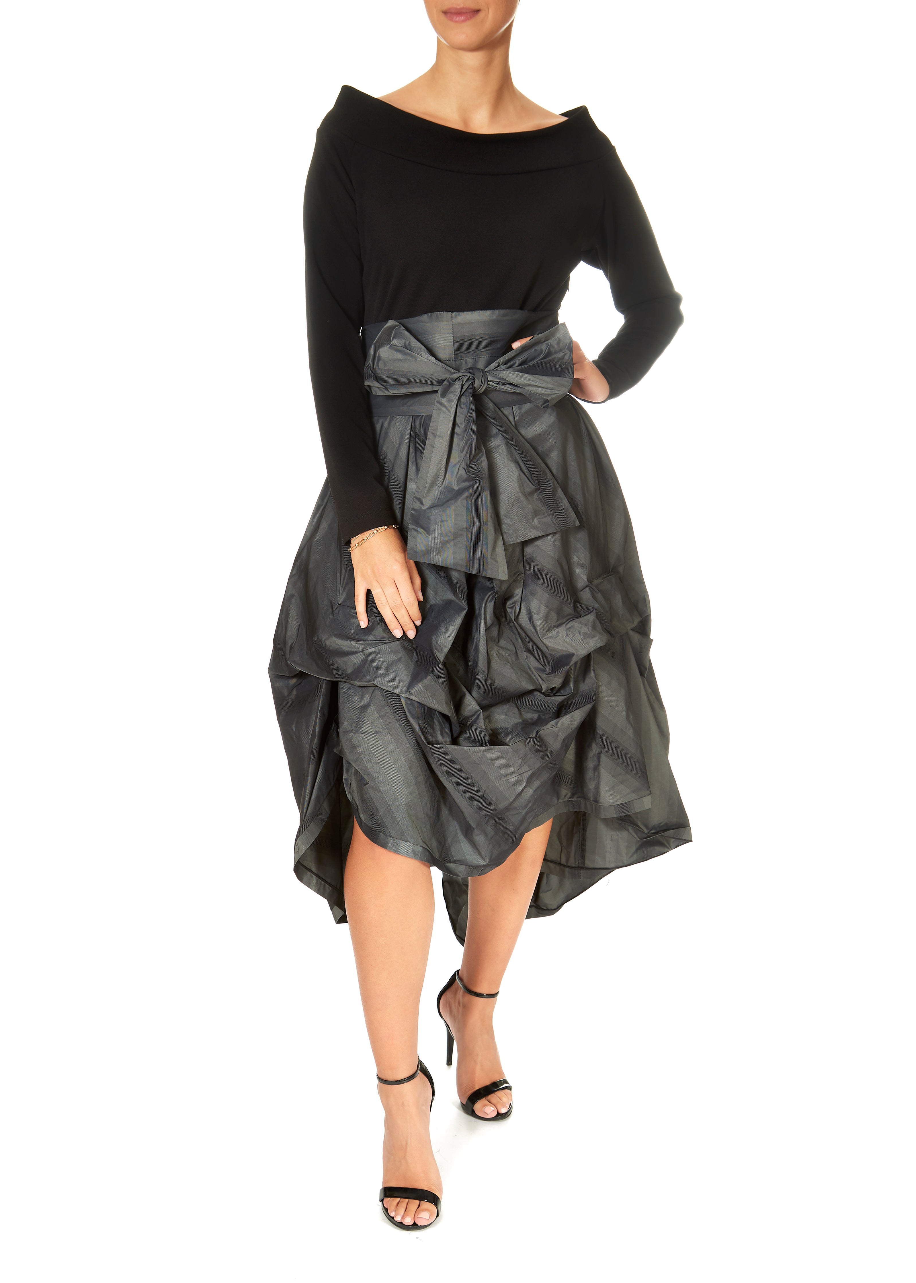 XD Xenia Design Ftic Dress In Black Grey