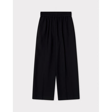 Jonah Classic Gaberdine Black Cropped Trousers