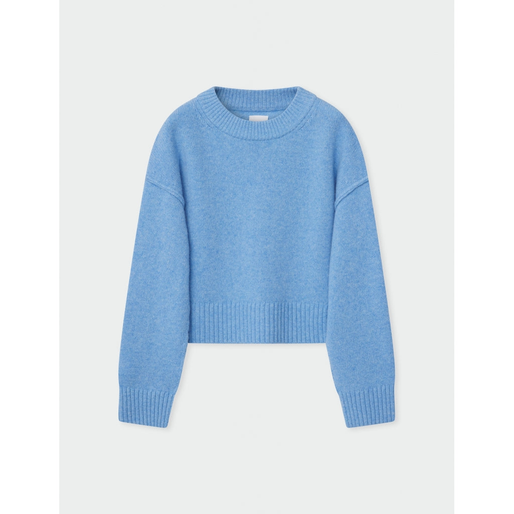 Ulrikke Blue Melange Wool Sweater.