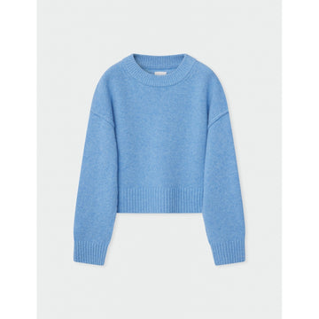 Ulrikke Blue Melange Wool Sweater.