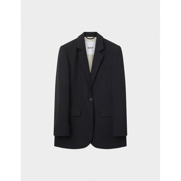 Elton Black Single Breasted Blazer