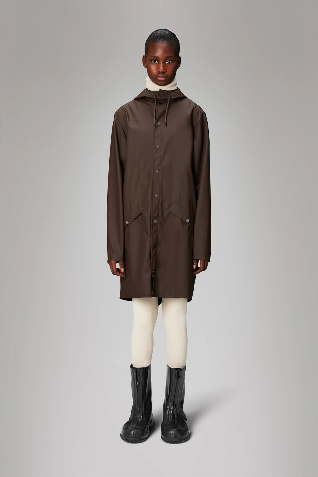 Frame Brown Long Raincoat