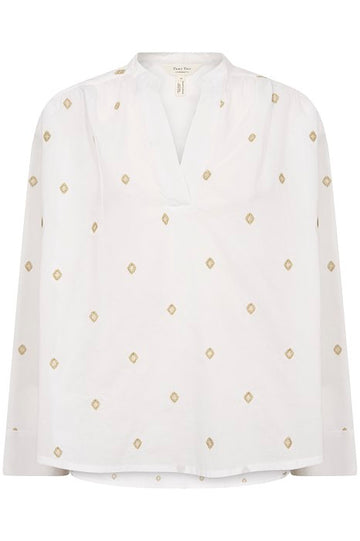 Natale White & Gold Shirt