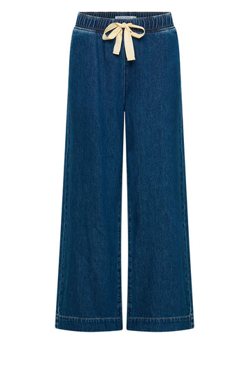 Elastic Waist Denim Pant