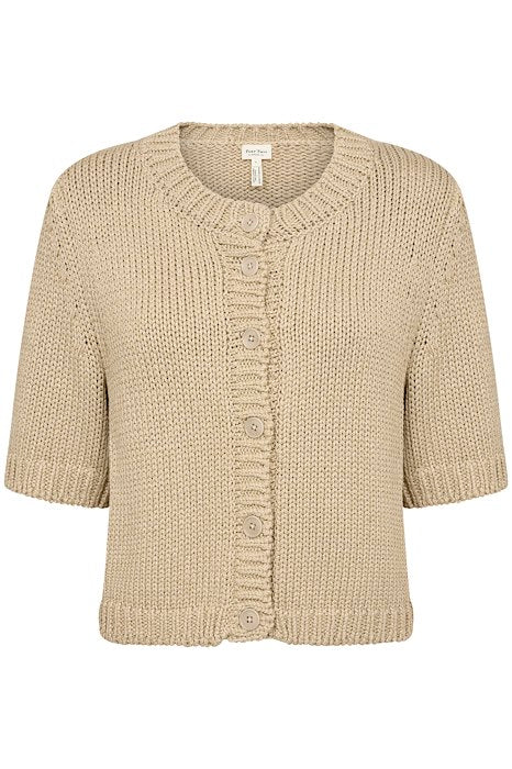 Nathelie French Oak Metalic Knit Top