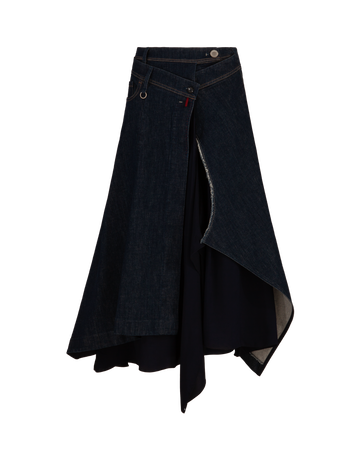 Astonishment Boho Denim Skirt