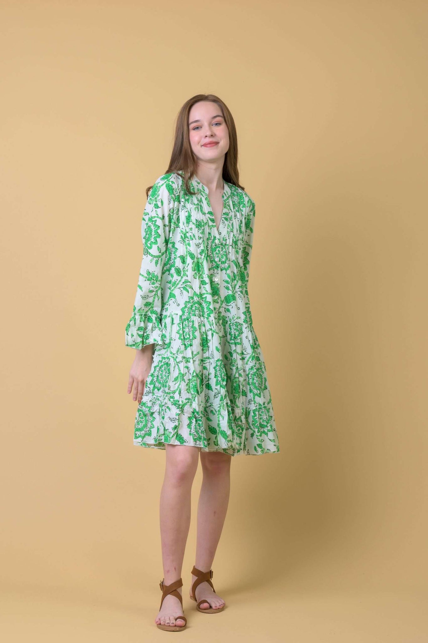 Lobster Dress in Runa Green