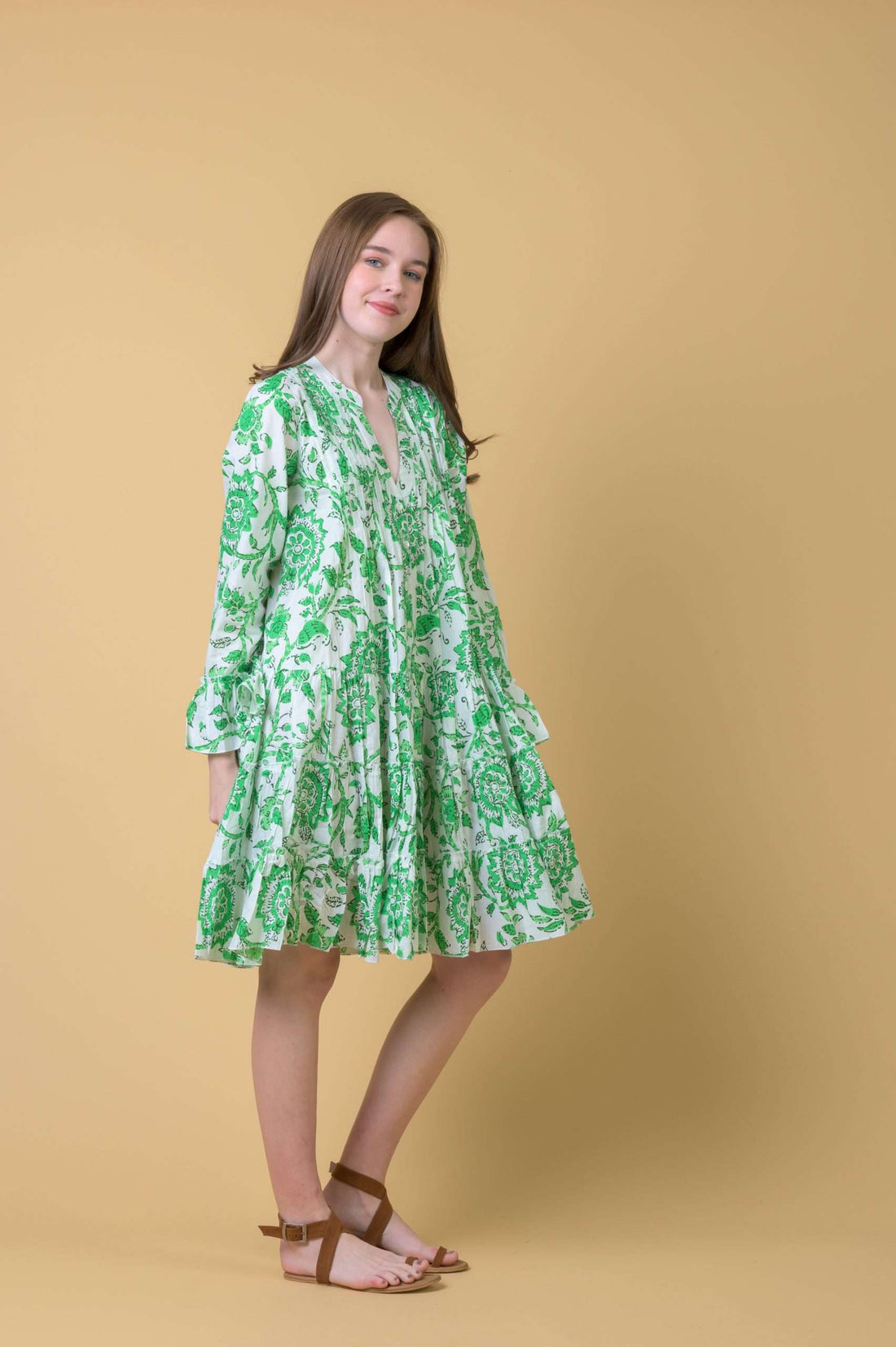 Lobster Dress in Runa Green