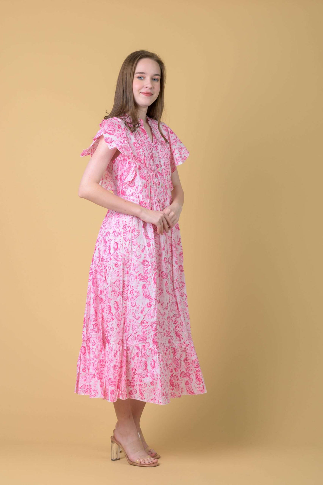 Marica Dress in Cleo Pink