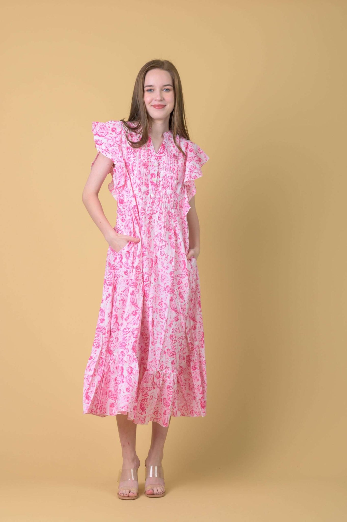 Marica Dress in Cleo Pink