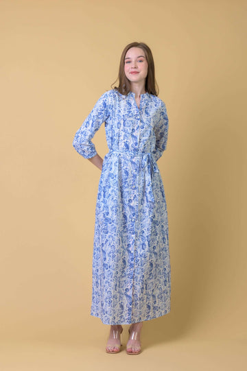 Dorris Cover Up Dress in Cleo Blue Dress