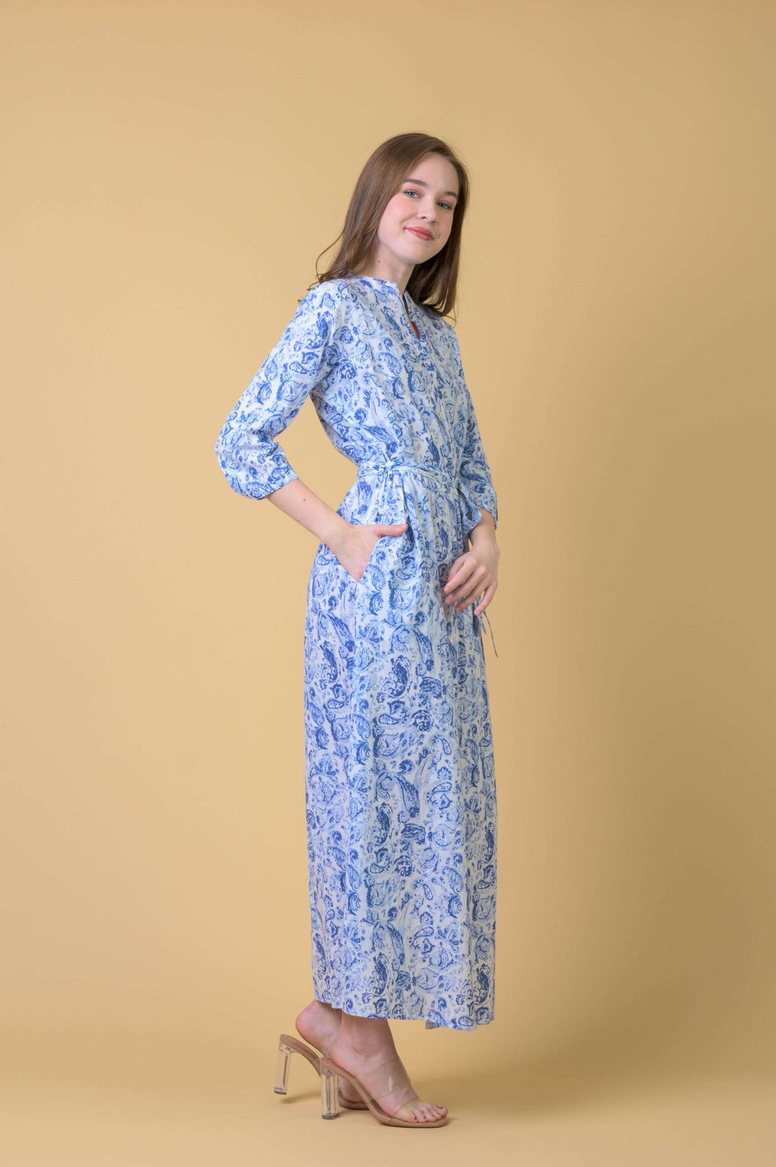 Dorris Cover Up Dress in Cleo Blue Dress