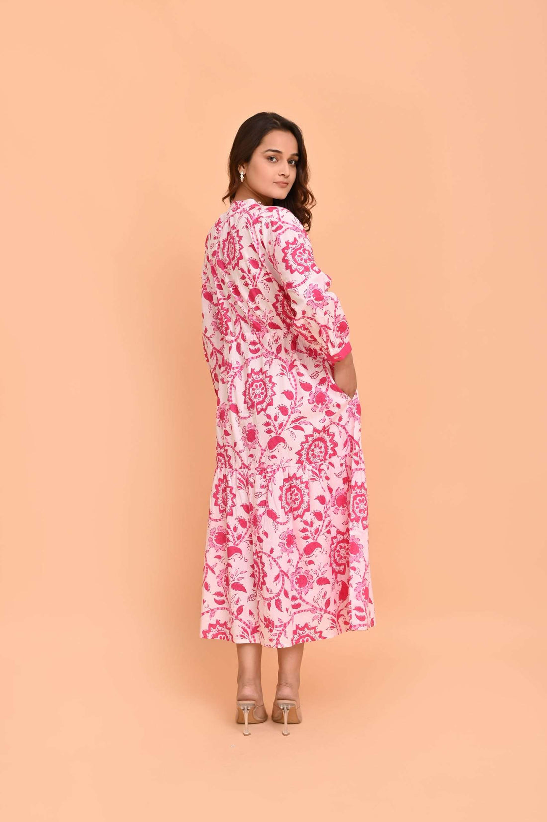 Tuscany Dress in Runa Pink