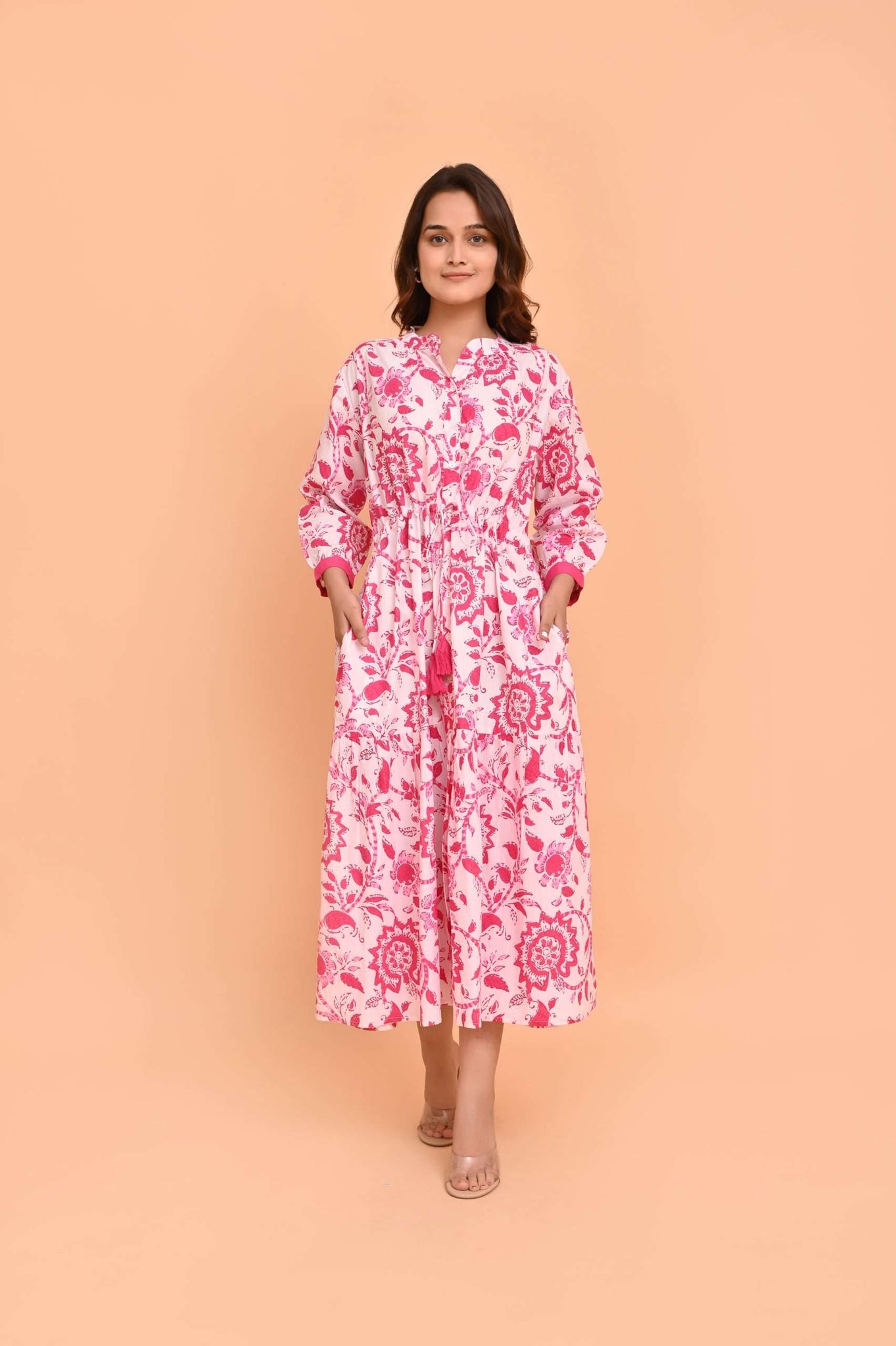 Tuscany Dress in Runa Pink