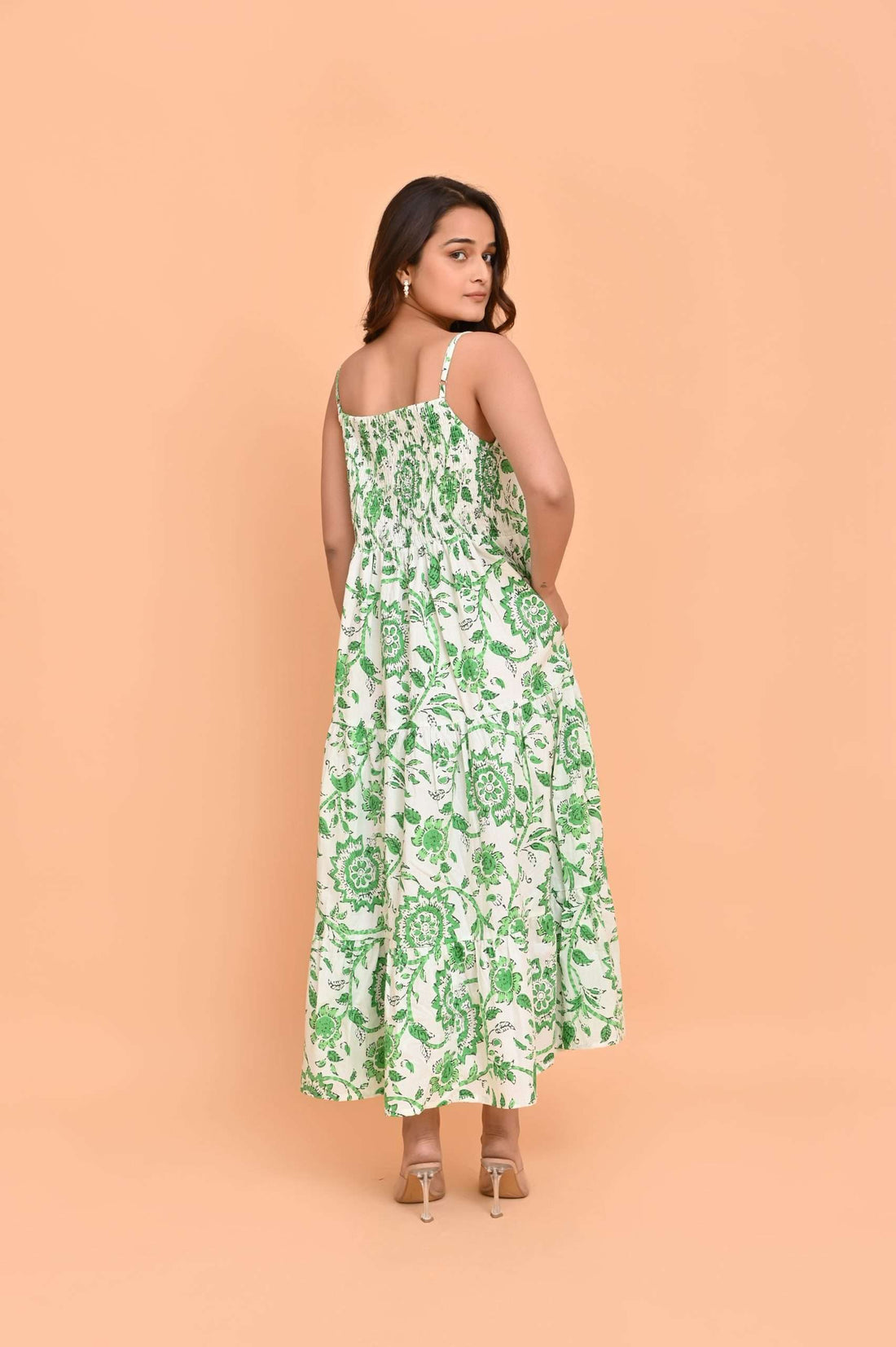 Kitty Strap Dress Runa Green