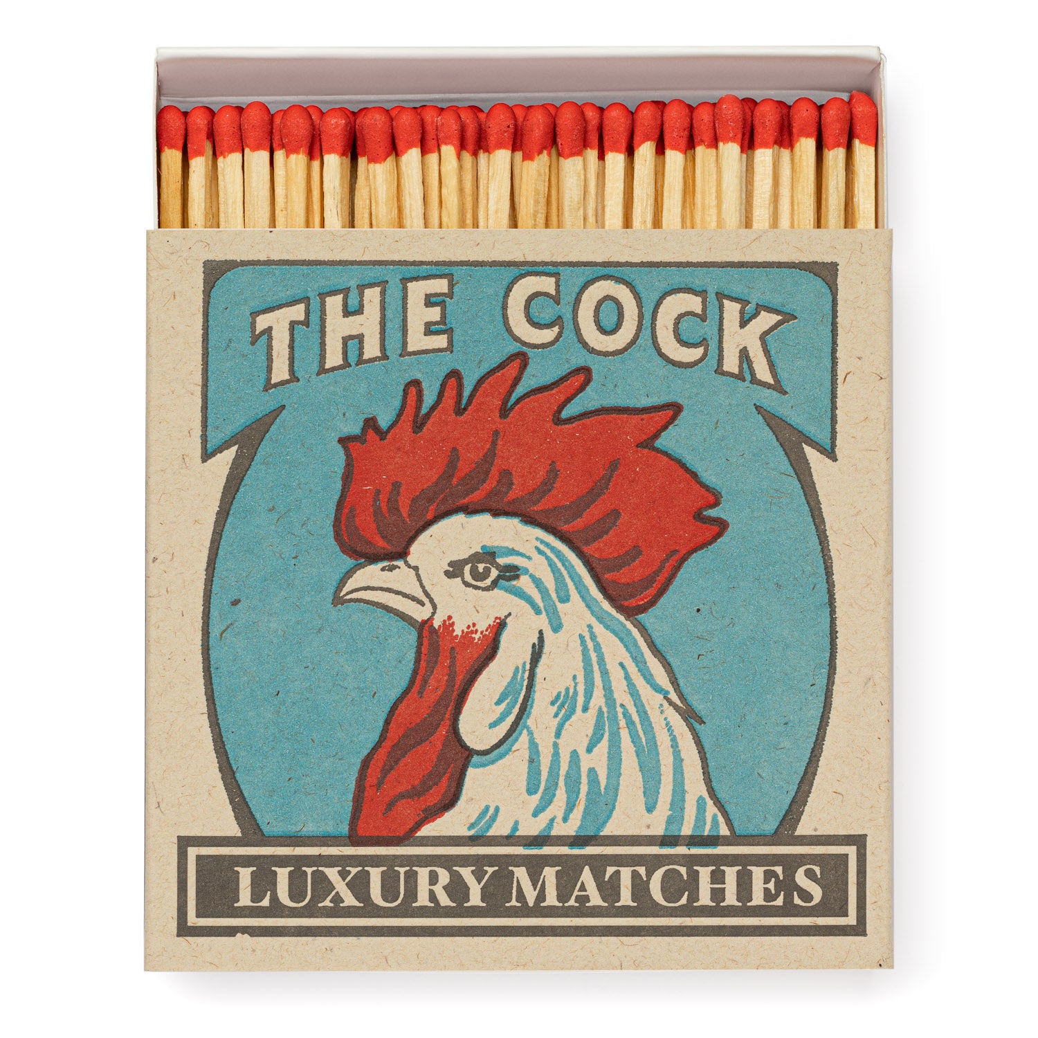 The Cock Matchstick Square Box