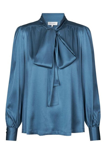 Kikkidea Cornflower Blue SIlk Shirt