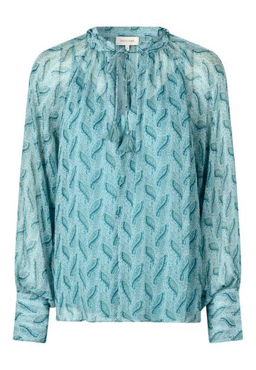 Diamona Bell Cameo Print Blouse