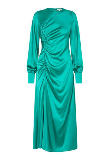 Maj Dynasty Rouched Silk Dress