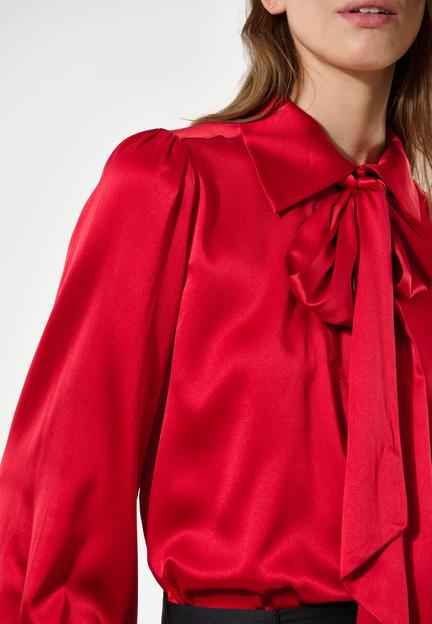 Kikkidea Flame Red SIlk Shirt