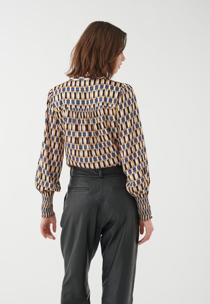 Jacobadea  Rascal Blue Silk Blouse