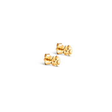 Clover Leaf Gold Mini Stud Earring