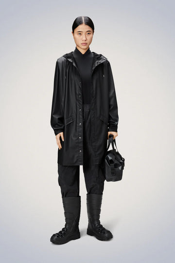 Black Long Raincoat