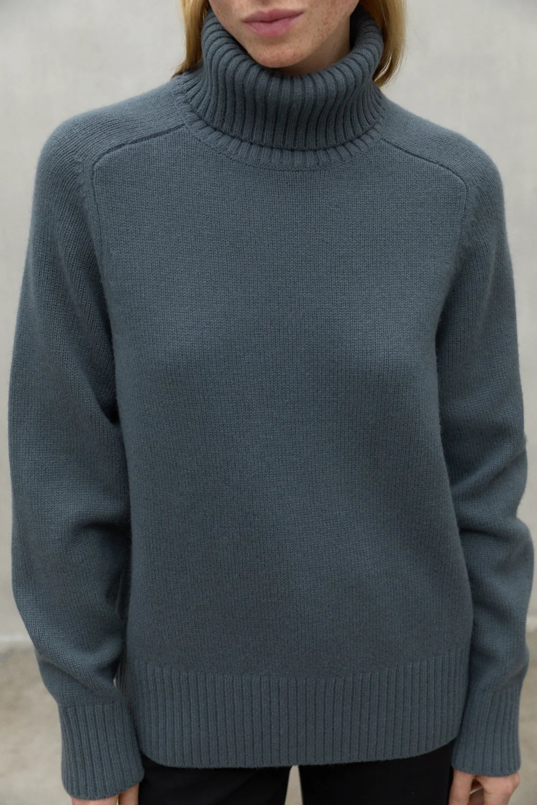 Caqui Green Shadow Rollneck Sweater