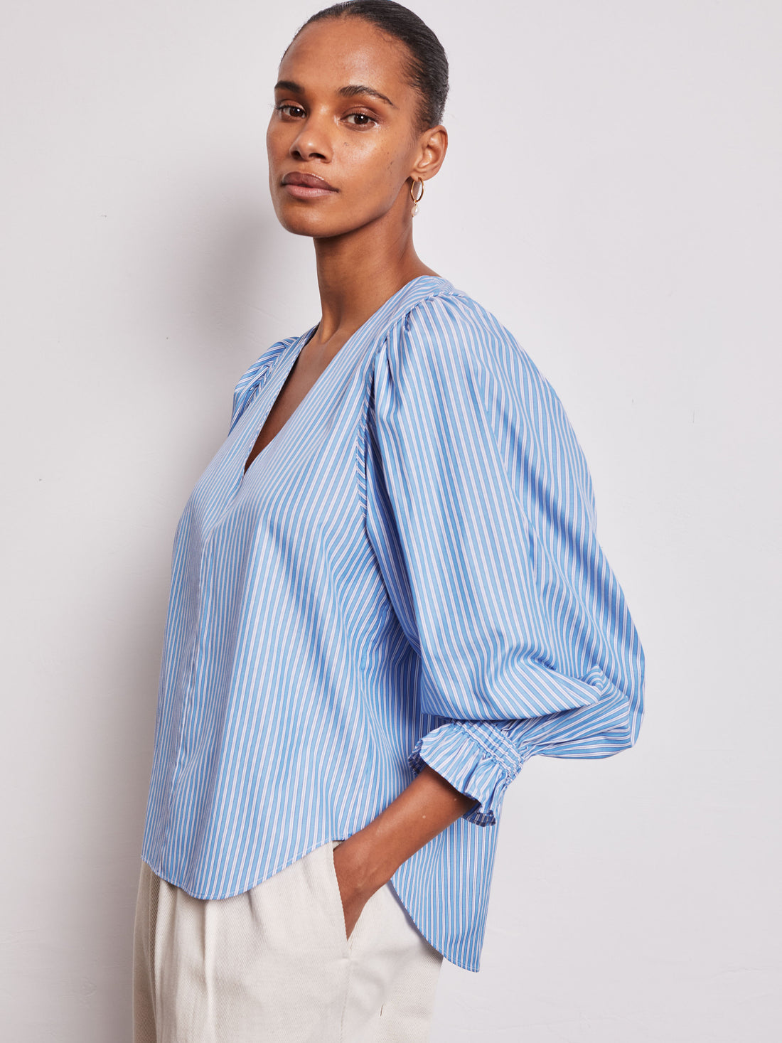 Remi Blue Stripe Shirt