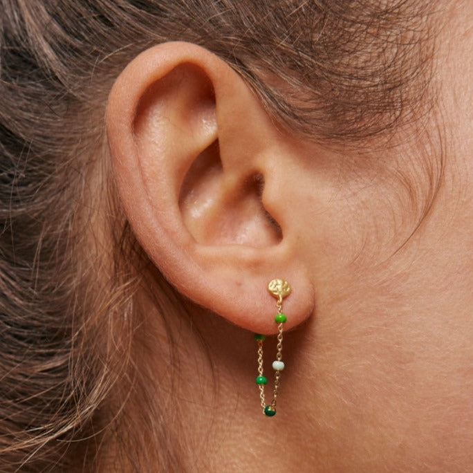 Lola 'Spring' 18k gold-plated sterling silver/matt Earring