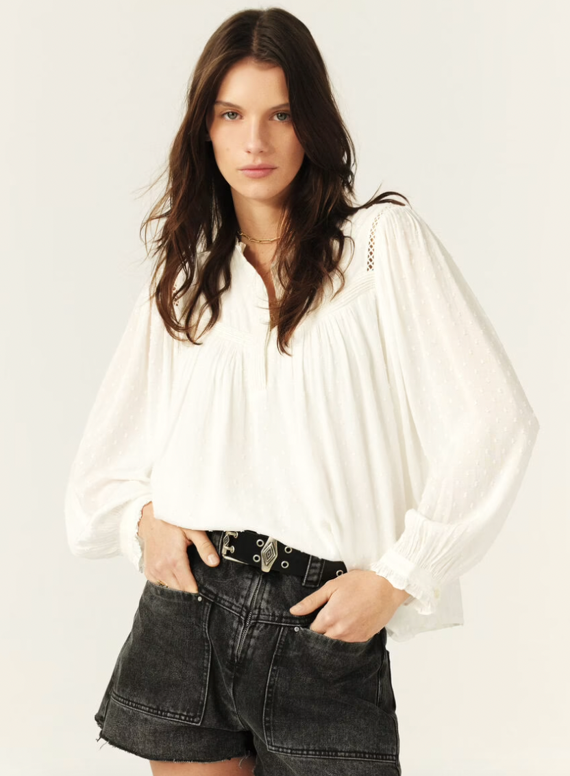 Pintor Creme Frill Blouse