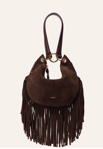 Swing Tassel Bag in Chocolate