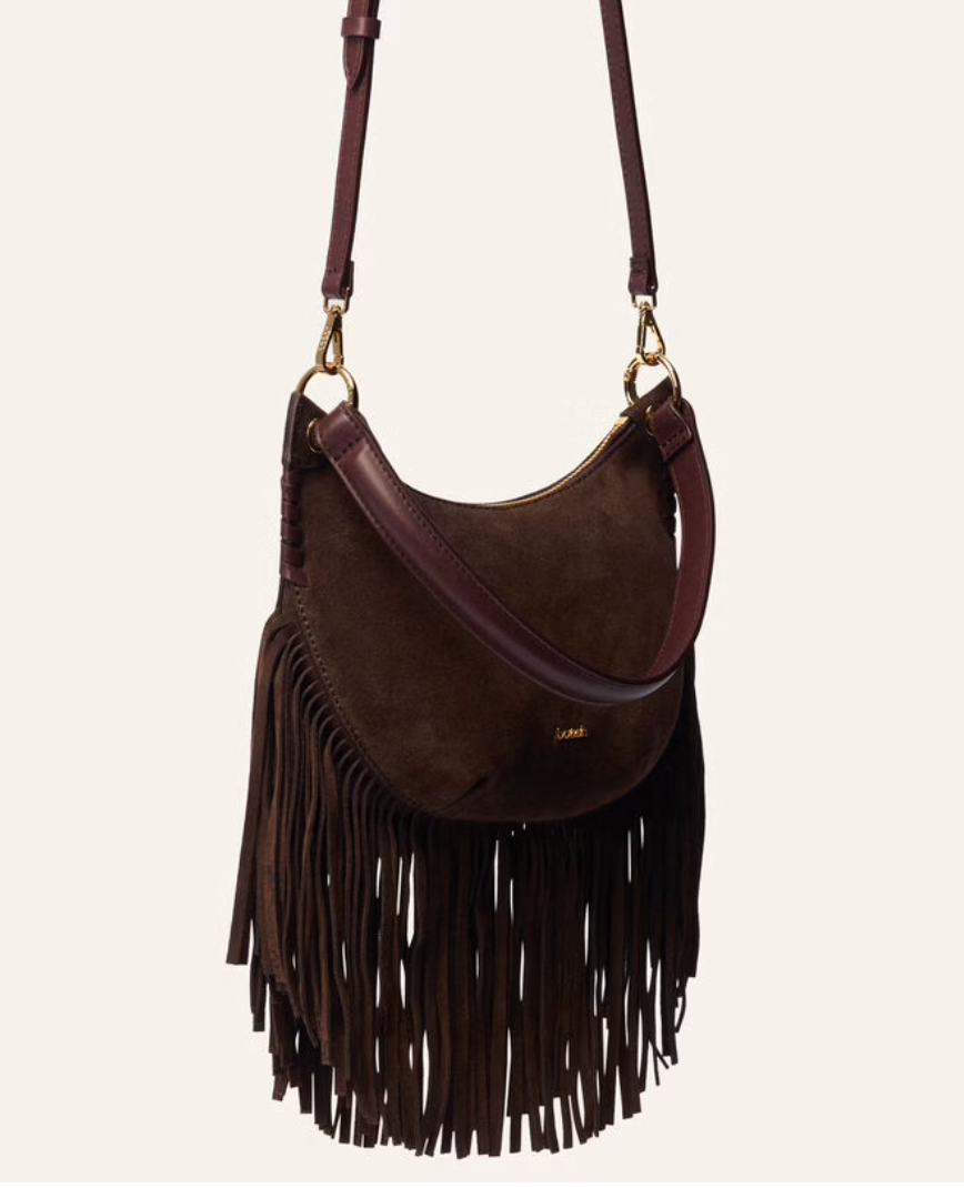 Swing Tassel Bag in Chocolate