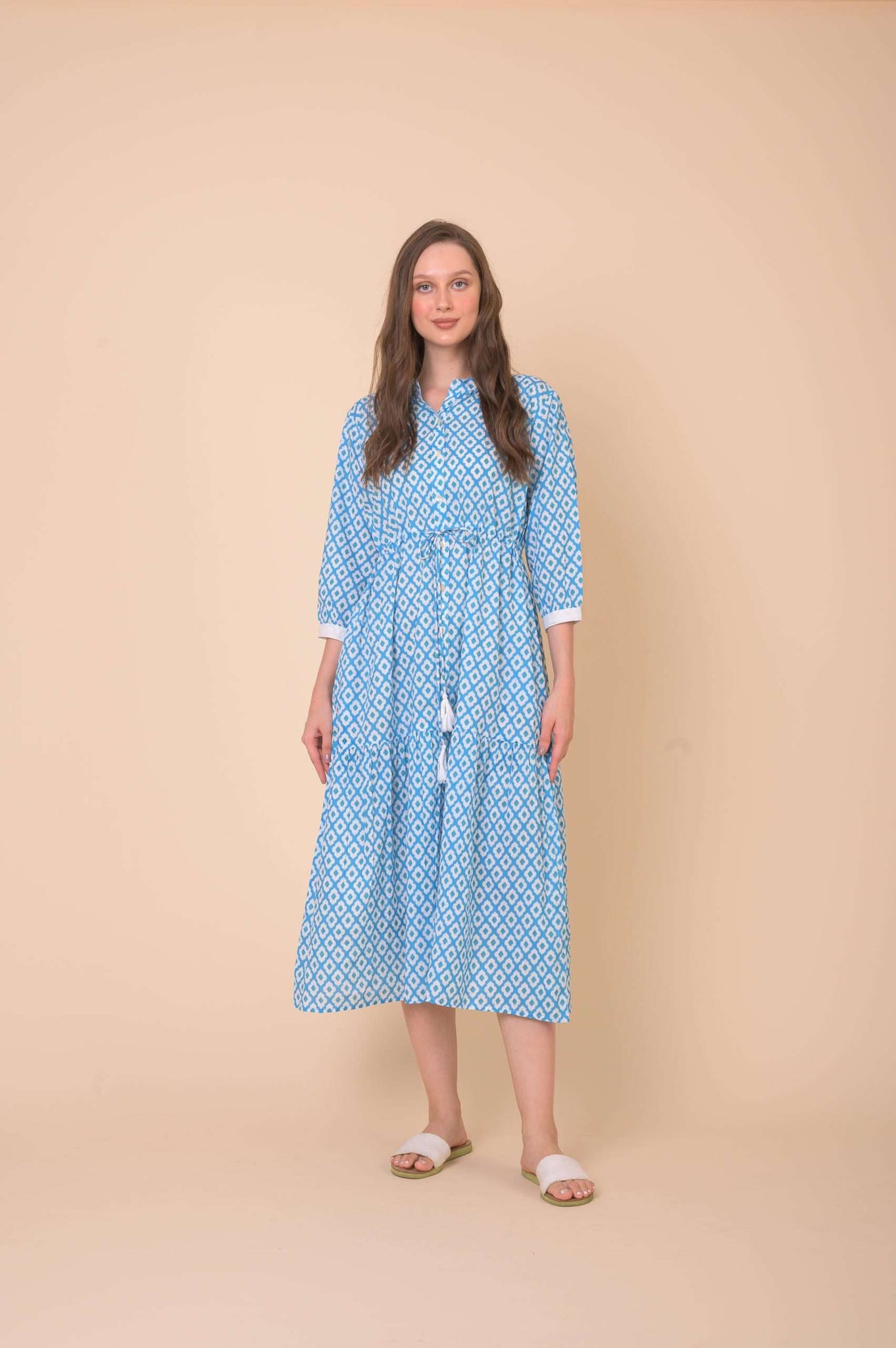 Tuscany Dress Habibi Blue Dress