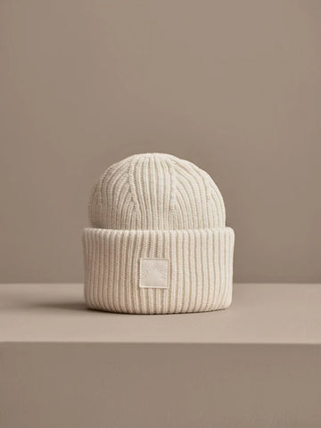 Cresta Egret Cream Beanie Hat