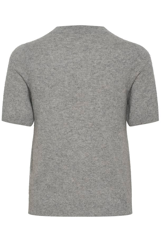 Everlotta Grey Short Sleeve Cashmere Sweater