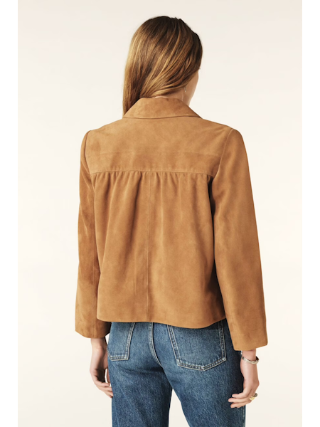 Mila Camel Suede Jacket