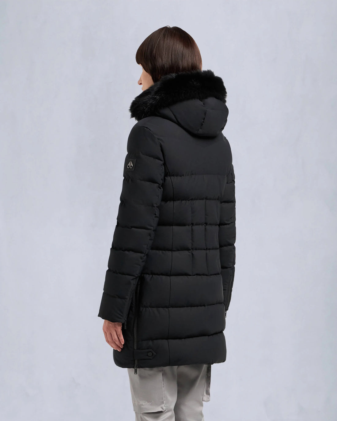 Watershed Black Coat With Shearling