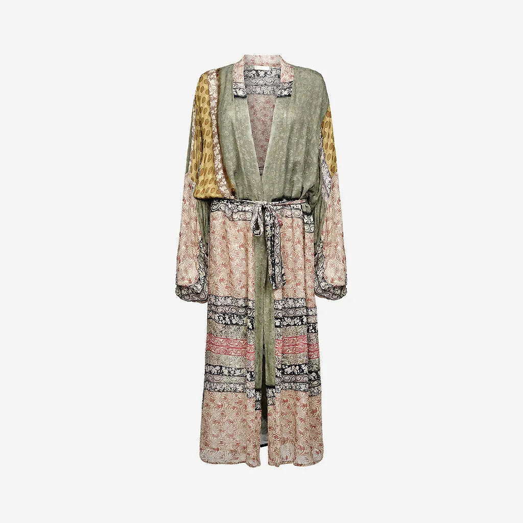 Sacra Patch Print Kimono